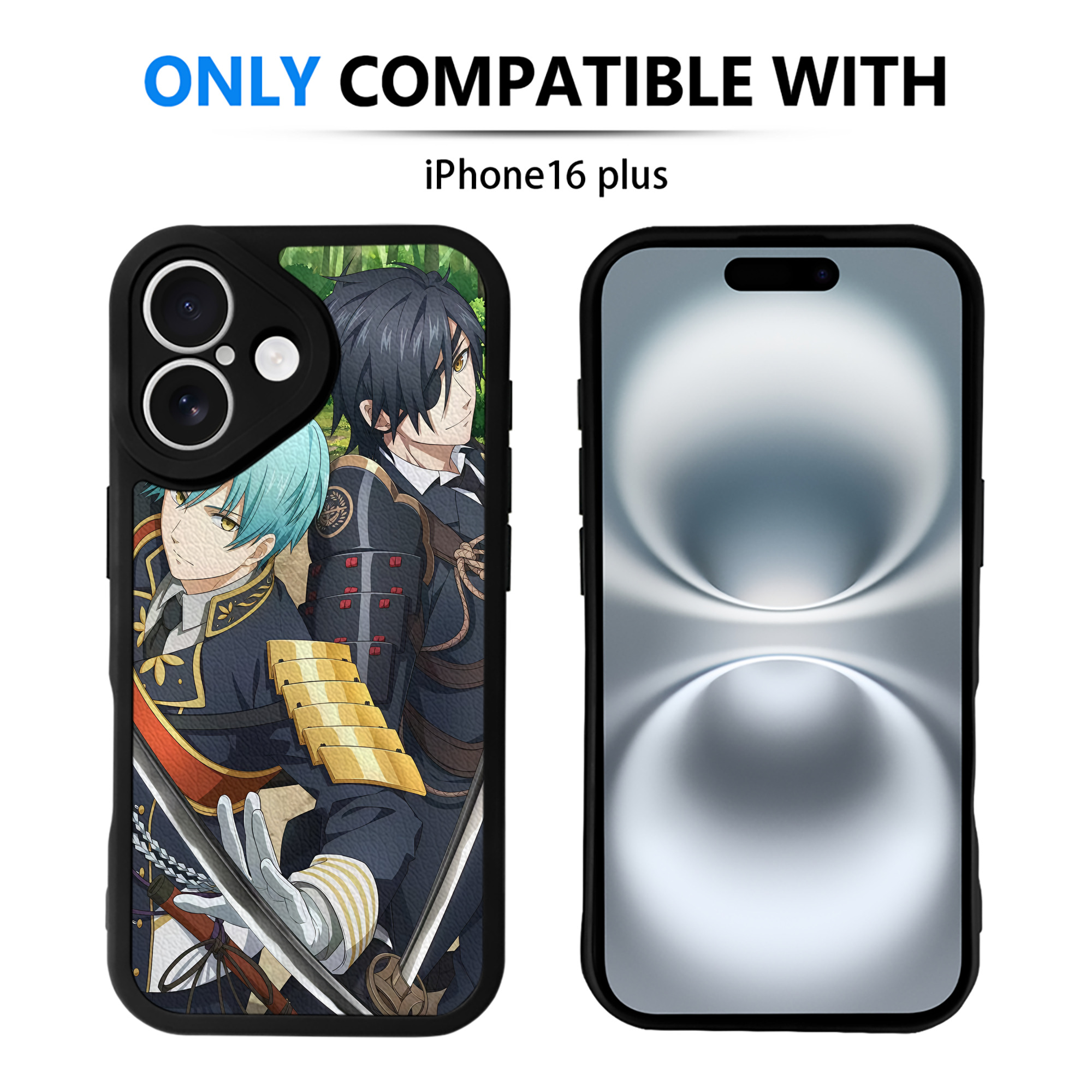 （画像用） 刀剣乱舞 Touken Ranbu 【iPhone 16シリーズ対応】シリコンスマホケース（レザー調） 材質：シリコン